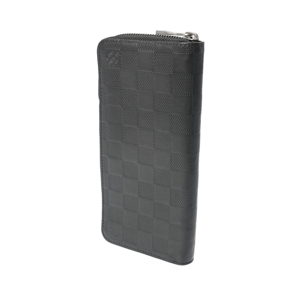 Louis Vuitton Infini Black Wallet Damier Zippy Long Vertical Leather